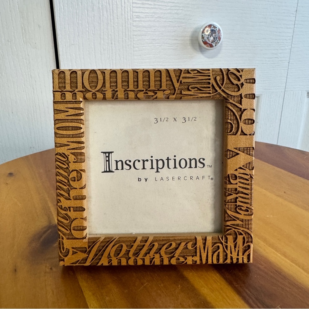 Lasercraft Inscriptions Mother 3.5 inches x 3.5 inches‎ frame